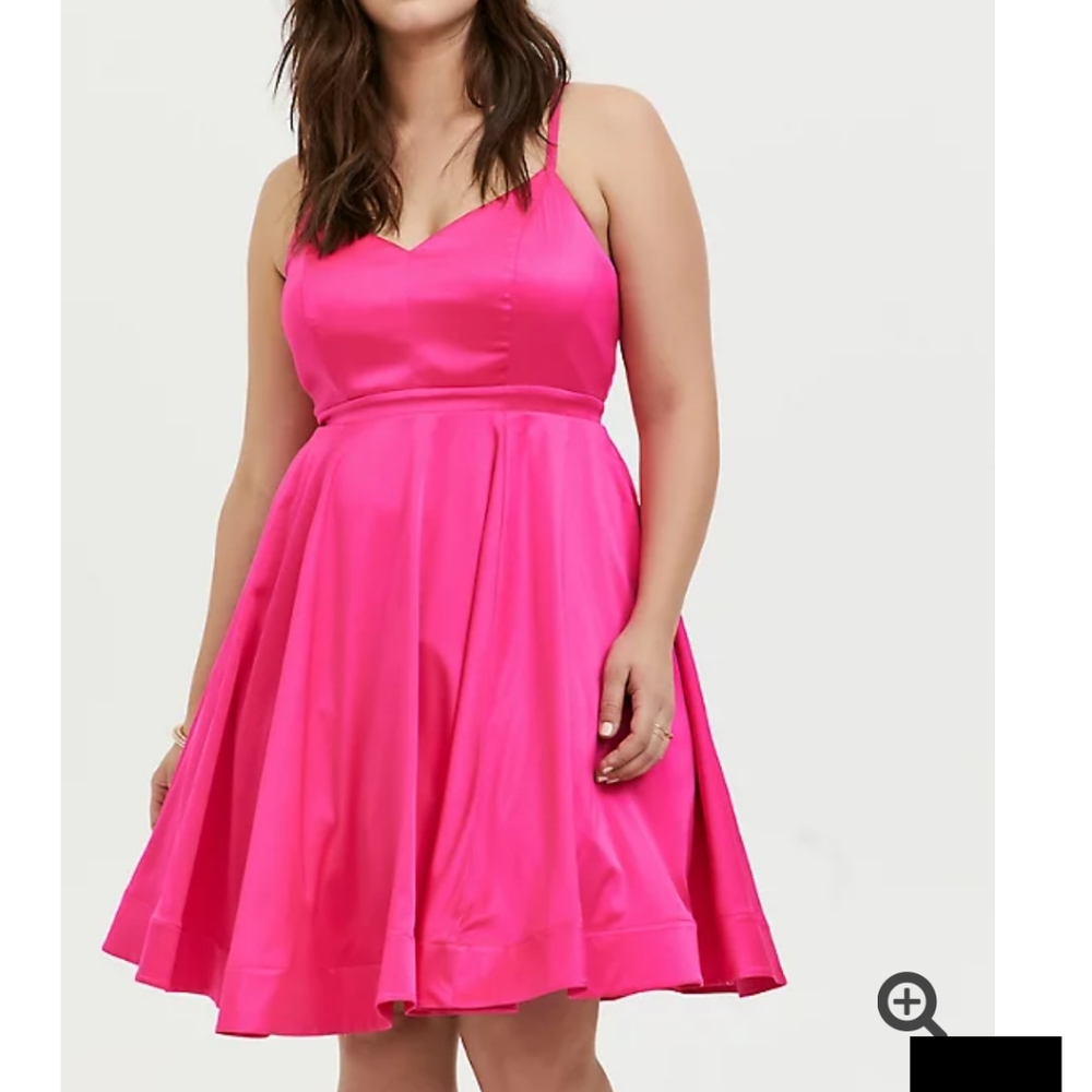 Torrid Hot Pink Skater Dress
